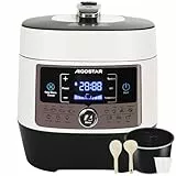 Aigostar Panda - 7-in-1 Schnellkochtopf, 5,5 L Multikocher Pressure Cooker, 14 Automatik-Programme, LED-Panel, Druckeinstellungen, Timer und Warmfunktion, Antihaftbeschichteter, 1000 W