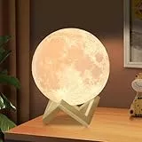 ACED Mondlampe 2023 Upgrade 3D Mondlicht 16 Farben Remote/Touch Control und USB wiederaufladbar Geschenke für Frauen Mädchen Jungen