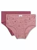 Sanetta Mädchen-Hüftslip (Doppelpack) rosa Mäuse | Hochwertige und nachhaltige Unterhose für Mädchen aus Bio-Baumwolle.