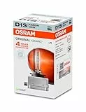 Osram XENARC ORIGINAL D1S HID Xenon-Brenner, Entladungslampe, Erstausrüsterqualität OEM, 66140, 4500K, 3200lm, Faltschachtel (1 Stück)