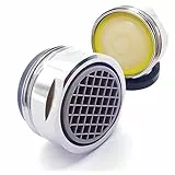 Manestein Luftsprudler, 2 Stück, Durchflussbegrenzer 1,7 l/min, Wassersparend & Pflegeleicht, Strahlregler für Wasserhahn, Aerator mit Außengewinde M24, Wassermengenregler, Chrom