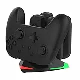 snakebyte Arrow Charge S - Nintendo Switch Ladestation für 4 Joy-Cons und 1 Switch Pro Controller, 5-in-1 Siwtch Ladegerät, LED-Ladestatusanzeige, inkl Type-C Kabel und Adapter für Pro Controller