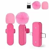 Bayanbulu Drahtloses Mini-Mikrofon für Videoaufnahmen- Clip auf Dual Mics mit Rauschunterdrückung für Video YouTube Tiktok Podcast Vlogging(2er Pack)