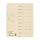 Herlitz 10840205 Trennblatt A4, chamois, Kraftkarton, 100 Stück in Folie eingeschweißt, 1 Packung