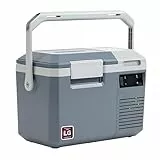 Alpicool LGMP8 8L Kompressor Kühlbox 12v Mini Kühlschrank Elektrische Camping-Gefrierbox Klein Tragbare für Auto, Lkw, Boot, RV mit USB Anschluss,-20℃-20℃, Wiederaufladbar(Batterie nicht enthalten)
