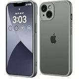 ORDA für iPhone 13 Hülle 6,1 Zoll, Vollständiger Kameraschutz Stoßfest Kratzfest Transluzente Rückseite Schutzhülle, Anti-Fingerabdruck Matt Handyhülle für iPhone 13 (Grau)