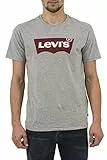 Levi's Herren Graphic Set-In Neck T-Shirt, Batwing Logo, Grey, L