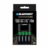 Blaupunkt Advanced Ladegerät für 1-4 NI-MH Akkus, 1 Stunde Ladezeit, Inclusive 4 AA Blaupunkt Akkus