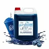 ICE Bär Slush Sirup – 5 L Konzentrat/glycerinfrei/für ca. 30 L Geschmack Blaubeere - Slush – Slushy Maker Eisgetränk für Maschine & Selbermachen