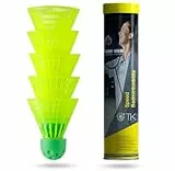 TK Gruppe Timo Klingler 5X Speedbadminton Federbälle schnell gelb Badmintonbälle für Training & Wettkampf Badminton für Outdoor & Indoor