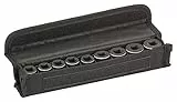 Bosch Professional 9tlg. Steckschlüsseleinsätze-Set mit 3/8'-Innenvierkantaufnahme für Sechskantschraubenn (Länge: 30 mm), Schwarz, 2608551098
