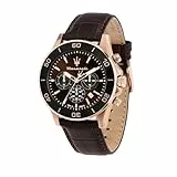 Maserati Herrenuhr in limitierter Auflage, Chronograph, Analog, Lederarmband, wasserdicht, COMPETIZIONE-Kollektion R8871600001