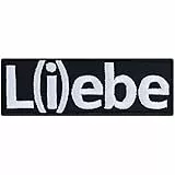 LIEBE & LEBE Aufnäher motivierend Aufbügler mit Stickerei |Tactical Morale Patch Motivation Geschenk Bügelbild für T-Shirt/Jacke/Tasche | 90x30mm