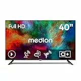 MEDION 100,3 cm (40 Zoll) Full HD Fernseher (Triple Tuner Receiver DVB-T2 DVB-C DVB-S2, 2 x HDMI, USB, Sleeptimer, Mediaplayer, VESA, CI+, MD 840002)