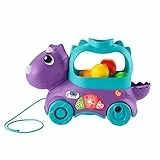 Fisher-Price Bällespaß Nachzieh-Dino, Version: Englisch; Italienisch; Portugiesisch; Spanisch, HNR52