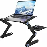 LaptopTisch Home Office Schreibtisch Gadgets Laptop ständer Accessories höhenverstellbar ständer Notebook zubehör aus Aluminium für Bett und Sofa klappbarer Schreibtisch aus MacBook Stand