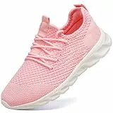 Damyuan Damen Schuhe Sneaker Sportschuhe Slip on Laufschuhe Turnschuhe Leicht Tennisschuhe Atmungsaktiv Wanderschuhe rosa 37