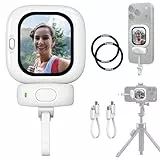 Vlogmate Mini Vlog Selfie Monitor Bildschirm, Telefon Halter Clip Mount für die Rückkamera Selfies/Vlogging/Live/TikTok, Selfie Bildschirm kompatibel mit iPhone Rückkamera Monitor Bildschirm