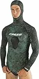 Cressi Rash Guard Hunter TOP c/CAPP Camou Verde S/2