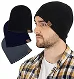 Tough Headwear Strick Beanie Mütze - Wintermützen für Damen und Herren - Winter Mützen für kaltes Wetter - Stylische Skimützen Strickmützen - Haube Wintermütze Unisex