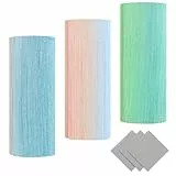 ANLIOTO 3 Stück Brillenetui Hardcase mit Mikrofasertuch, Tragbar Hartschalen Brillenetui für Damen,Herren