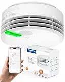 Hekatron Genius Plus X – Rauchmelder 10 Jahre Batterie – optional Funk vernetzbar – Testsieger Stiftung Warentest – Made in Germany – Funkrauchmelder – mehrsprachig – 1 Stück