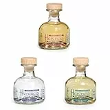 Herencia de Plata | Tequila 3er-Set | 3-fach destilliert | Sorten Blanco Anejo Reposado | 3 Probierflaschen à 0,05l