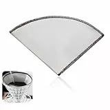 Kaffee Filter Wiederverwendbar Kaffeefilter Größe 4, Dauerfilter kompatibel mit HD7546/20, Hario, Melitta Filterhalter (1x4) und SEVERIN KA4805, für Filterkaffeemaschinen 8-12 Tassen