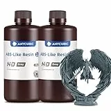 ANYCUBIC ABS-Like Resin 2.0, 3D Drucker Resin mit hoher zähigkeit, Präziseren Details, Geringem Geruch, breite kompatibilität für alle LCD-Harz-3D-Drucker (HD Grau, 2 kg)