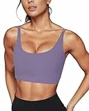 As Fairy Sport-BH, Nahtloser Yoga-BH Mit Herausnehmbaren Körbchen, Hochwirksamer, Sexy, Rückenfreier Workout-Gymnastik (Helles Violett, XL)