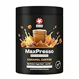MaxiNutrition MaxPresso Caramel 300g, Protein Kaffee, Whey Coffee Pulver, 21g Eiweiß pro Portion, Zuckerfrei & fettarm, Warm & kalt genießbar