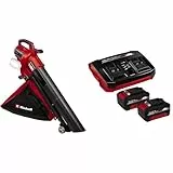 Einhell Professional Akku-Laubsauger VENTURRO 36/240 Power X-Change (36 V, Saugleistung bis 740 m³/h, Fangsack 45 L, Blasfunktion bis 240 km/h, inkl. 2x 4,0 Ah Akku und Twincharger)