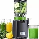 LINKChef Entsafter Slow Juicer, Entsafter Gemüse und Obst Testsieger, 130MM Öffnung und 1,8L Juicer Machine mit Umkehrfunktion, Einfache Installation, Leicht zu Reinigen, 100% BPA Frei, 250W