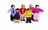 Hape E3502 Happy Family - Asian - Wooden Dolls House Accessories
