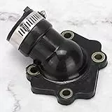 TOPINCN Hochwertiger Gummi-Vergaser-Ansaugkrümmer, Verschleißfestigkeit, Passend für Yanmah JOG50, Passend für Keeway 50