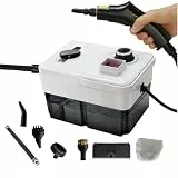 Vimohome Dampfreiniger Handgerät gegen Fett, Schmutz und Verunreinigungen Dampfdruck 3 bar Leistung 1950 W Wassertank 1600ML Dampfreiniger Polstermöbel ohne Chemikalien Steam Cleaner für Auto, Küche
