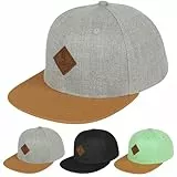 BSBUY Unisex Basecap Farbblock Cap Baseball Hut Herren Einstellbare Kappe Sommer Mütze Caps Baseballkappe Sonnenhüte Baseballkappe Hüte Baseballmütze Damen Schirmmütze für Outdoor Running B-Hellgrau