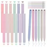 Svalor Textmarker Pastell Set 24 Stück, Aesthetic Marker Stifte und Gelschreiber, Highlighter Pen Marker Pastell Assorted Farben, Aesthetic Stifte 0,5mm Feine Spitze Bunt für Schule und Bürobedarf
