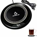 Kaffeetassenwärmer USB, Tassenwärmer mit 3 Temperaturstufen, Smart Automatischer Abschaltung, Energiesparender Teewärmer & Getränkewärmer für Büro und Zuhause