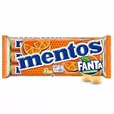 Mentos Fanta Dragees, Frucht-Bonbons mit Fanta-Flavour, Kaubonbons mit fruchtigem Orangen-Limonaden Geschmack, (3 Rollen), vegan
