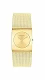 Calvin Klein Analog Quarzuhr für Damen Kollektion CK Pulse mit Goldfarben Edelstahl-Mesh-Gliederarmband - 25100062