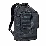 Rivacase Laptop-Rucksack 32 Liter, wasserdichter Schulrucksack 17,3 Zoll - Sportrucksack für Teenager - Jungen und Mädchen - zur Schule - in die Klasse (navy camo)