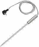 RÖSLE Edelstahl-Ersatz Messfühler für BBQ Kerntemperaturmesser, Edelstahl 18/10, Kabellänge 1 m, uni, Silberfarben