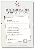 walther design Bilderrahmen Klarglas21 x 29,7 cm (DIN A4) Dokumentenrahmen 5er Pack, Rahmenlose Bildhalter RB130K5