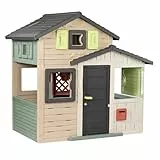 Smoby Life - Evo Friends Spielhaus (114x162x175 cm) mit Mind. 60% Recycling-Anteil - wetterfestes Gartenhaus für Kinder - Outdoor-Kinderhaus für Garten oder Terrasse - ab 3 Jahre