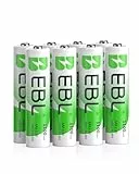 EBL AAA Akku 1100mAh 8 Stück - wiederaufladbare Batterien AAA, Typ NI-MH Batterien, geringe Selbstentladung mit Akkubox, AAA Akkubatterien