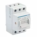 Kompakter Ausschalter 400 Volt 3x 63 Ampère Hauptschalter für Hutschiene | Typ Hager SH363N