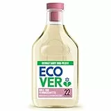 Ecover Flüssigwaschmittel für empfindliche Textilien, Ecover Waschmittel, schont Wolle und Feines, 22 Waschgänge, 1 x 1L