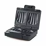 Wilfa EASY MELT Sandwichtoaster – Sandwichmaker mit herausnehmbaren Platten für alle Brotsorten und große Scheiben, doppelte Antihaftbeschichtung, schwarz, SAM1B-1000