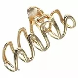 FRCOLOR Metall Haarspangen Für Frauen Wellenförmige Goldene Haarklammern Extra Große Krallenclip Für Dickes Haar Stilvolle Haarschmuck Für Alltag Und Sport